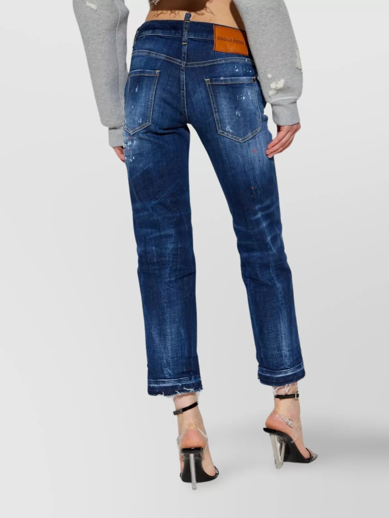 Dsquared2 Stretch Cotton Denim Skinny Trousers