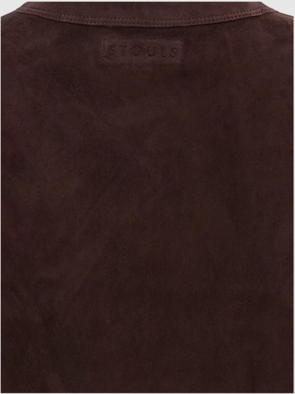 Stouls Fitted Crew Neck Short Sleeve T-shirt In Brown