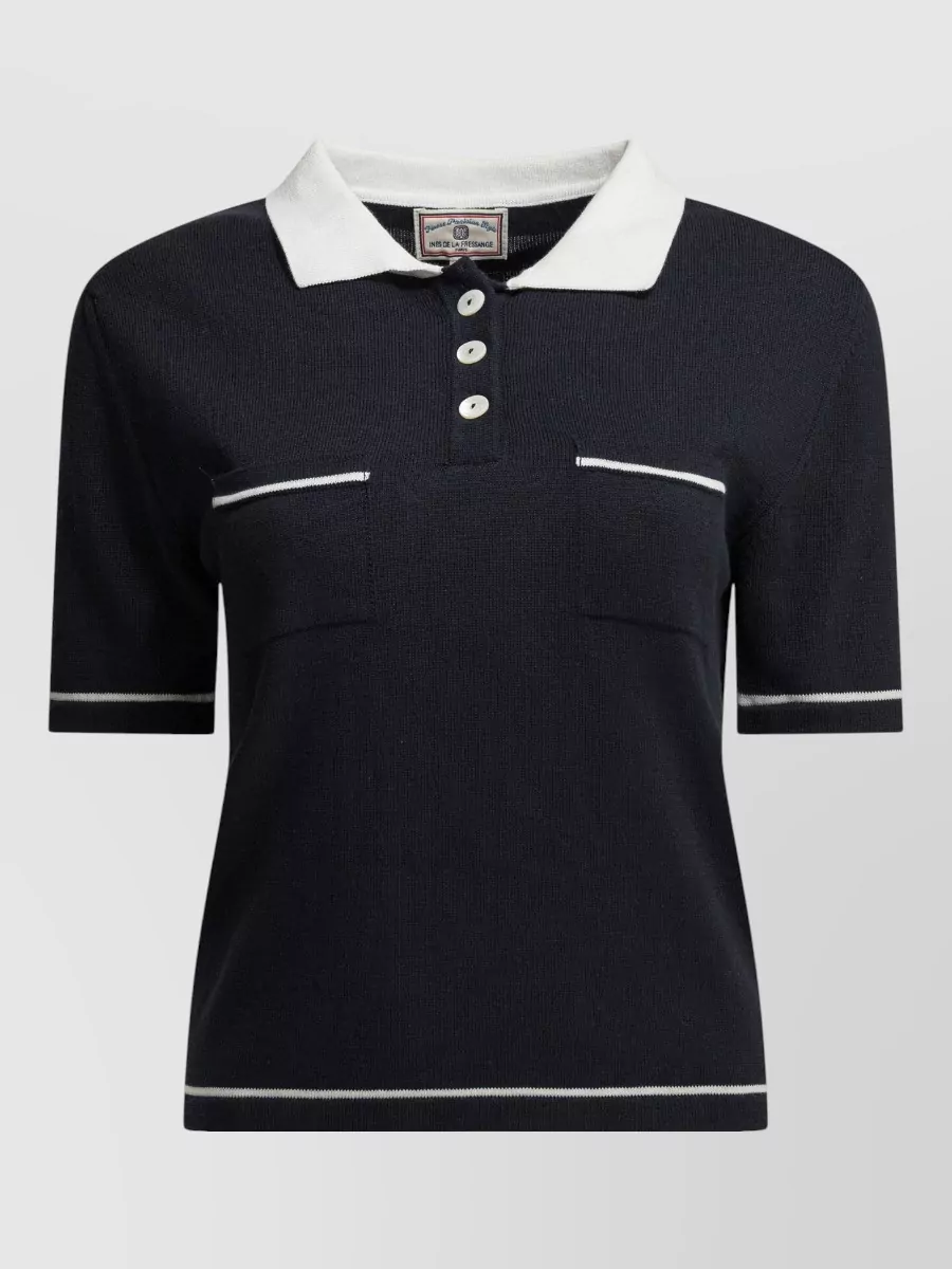 Ines De La Fressange Cotton Knitted Top