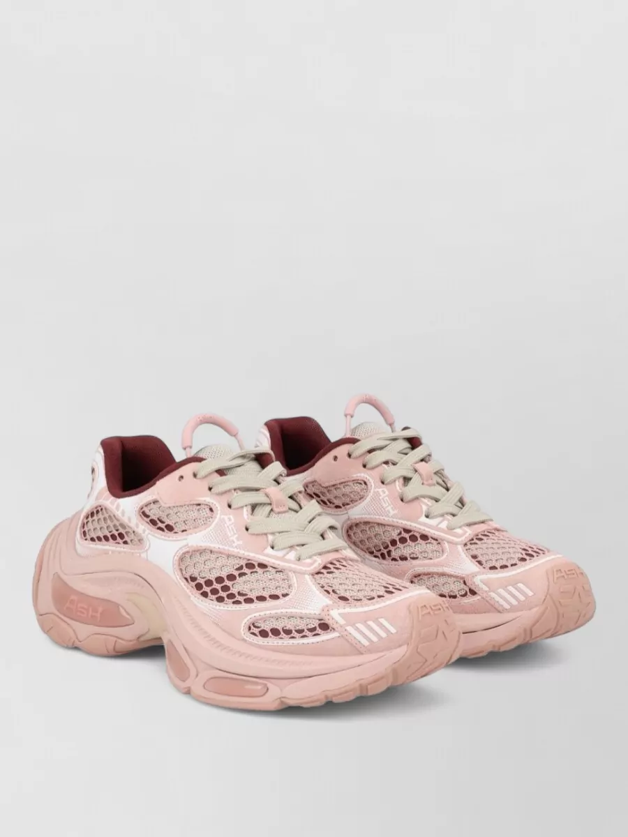 Ash Calf Leather Low-Top Sneakers