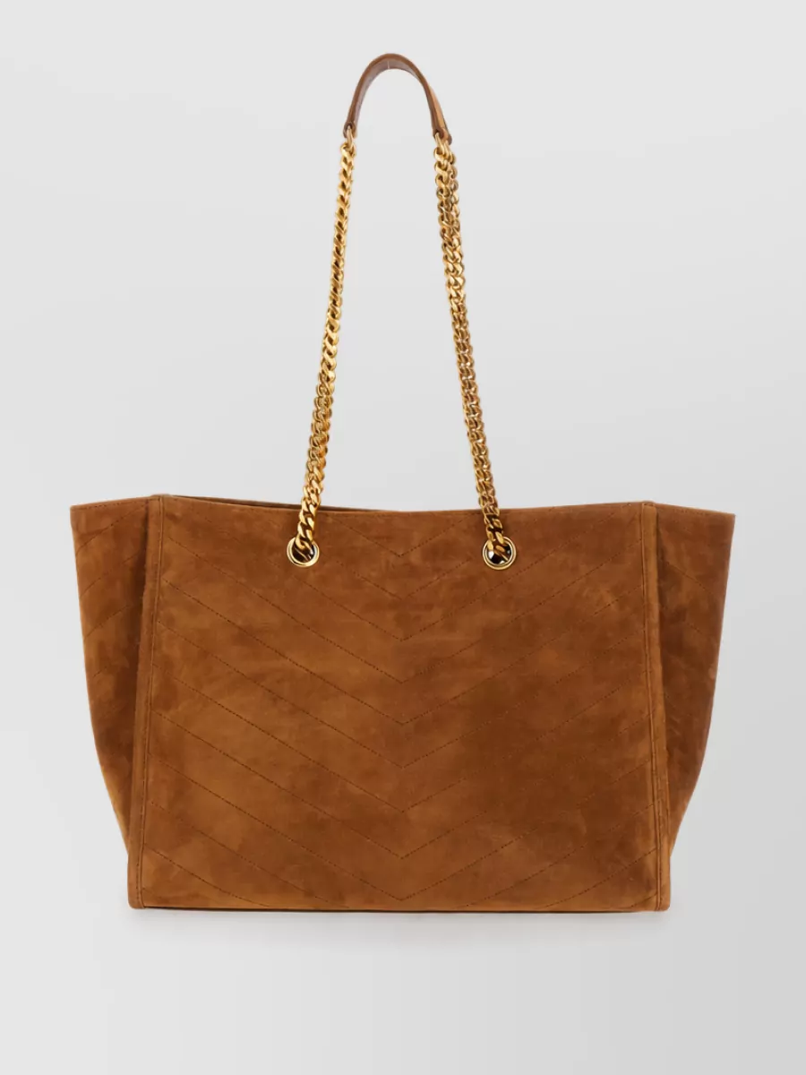 Saint Laurent niki suede tote bag
