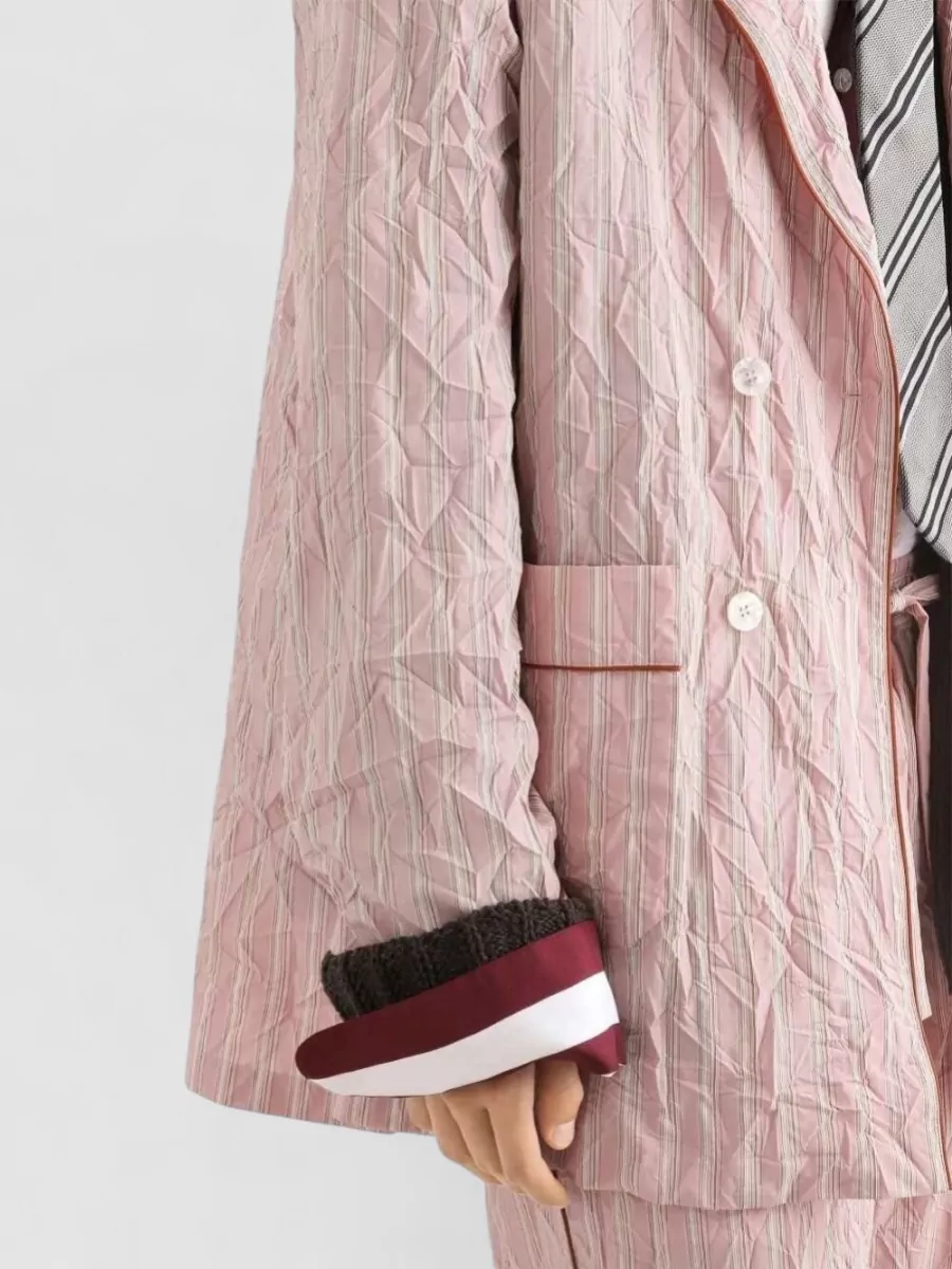Dolce&Gabbana Striped Double-Breasted Dressing Gown