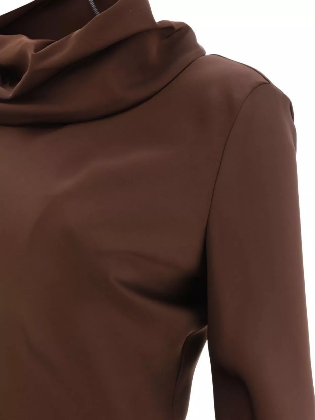 Jil Sander Neck Cowl Sleeves Long Knitwear In Brown