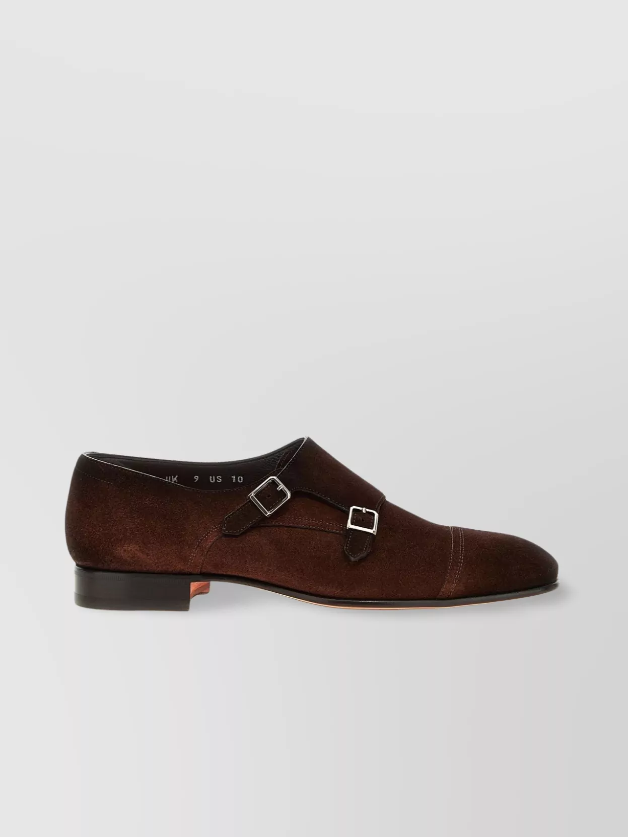 Santoni 'Alex' Double Buckle Lace-Up Shoes
