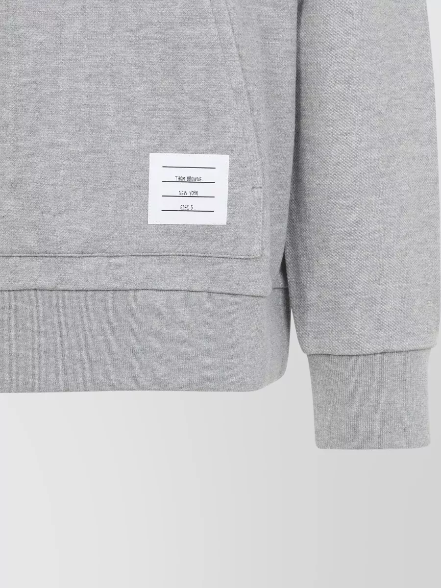 Thom Browne Cotton Funnel Neck Pullover