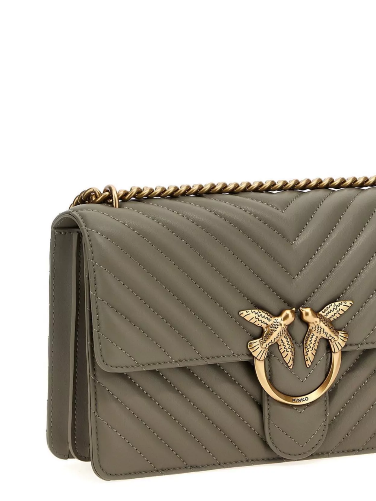 Pinko Love Bag Leather Crossbody Bag