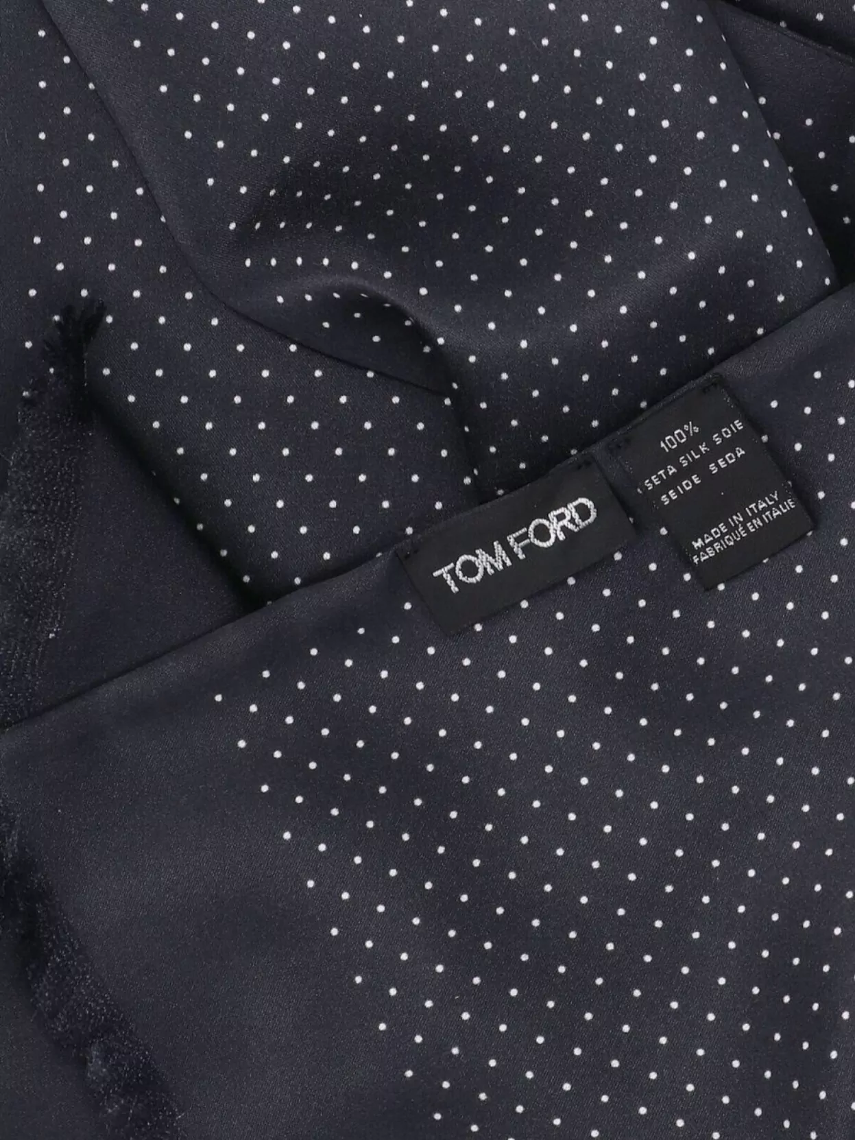 Tom Ford Scarf Dotted Fringed Edges