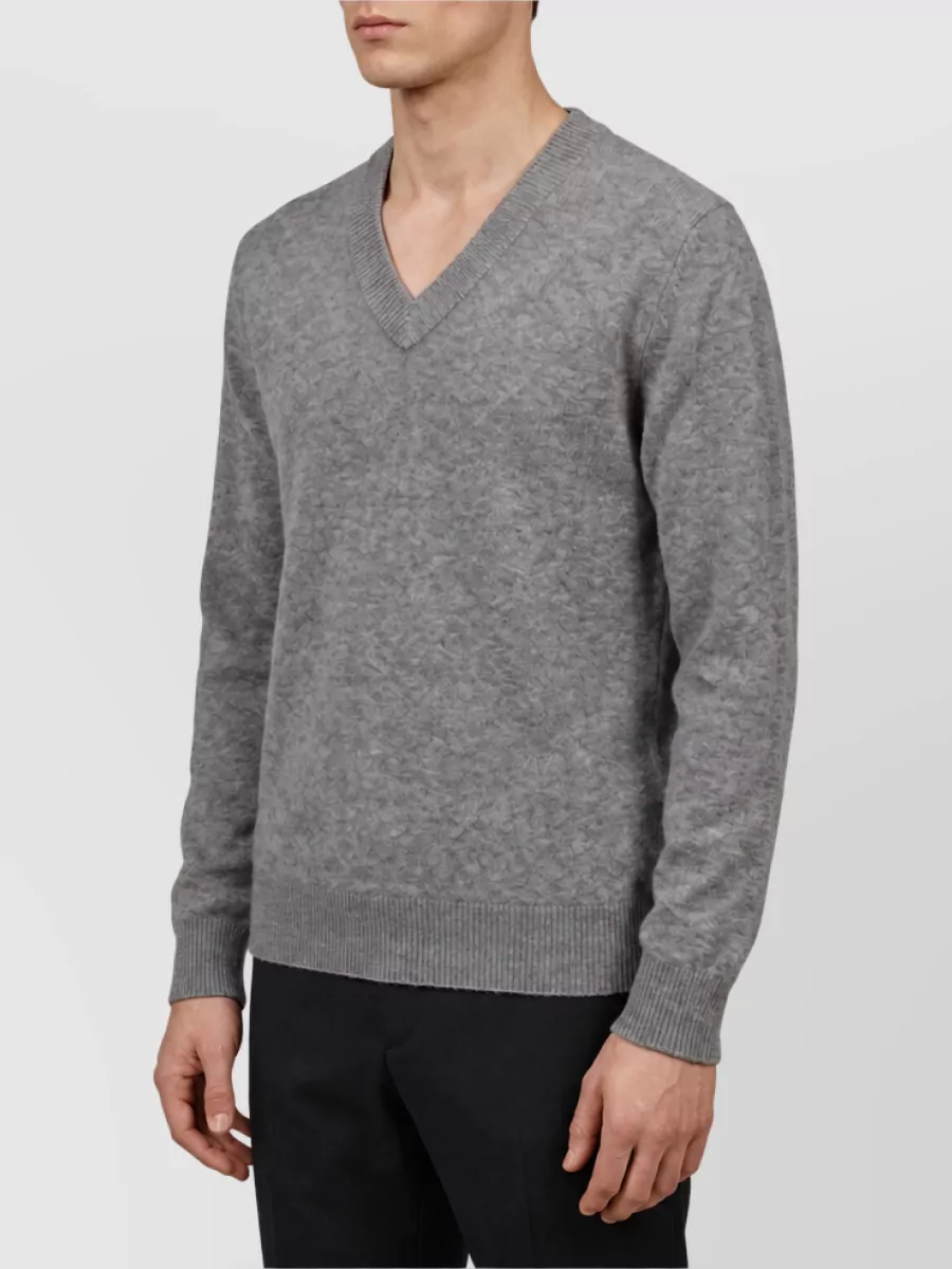 Bottega Veneta Wool And Cashmere V-Neck Regular-Fit Jumper