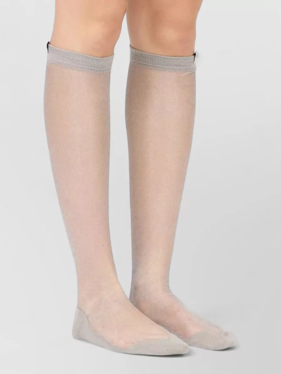 Mm6 Maison Margiela Organza Long Socks