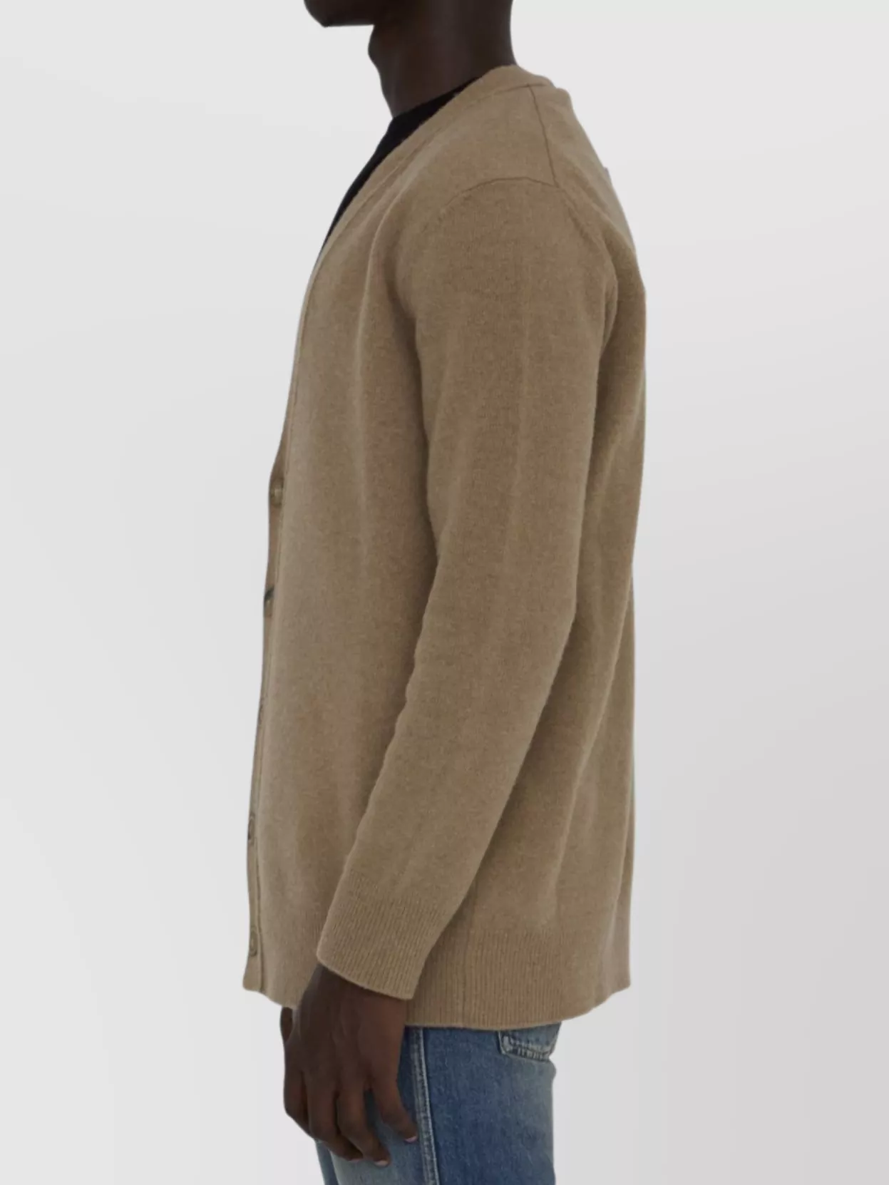 Maison Margiela Wool Cardigan With V-Neckline And Relaxed Fit