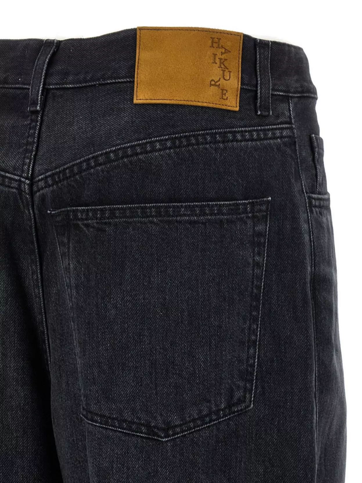 Haikure Tencel Jeans With Back Pockets And Pleats In Black