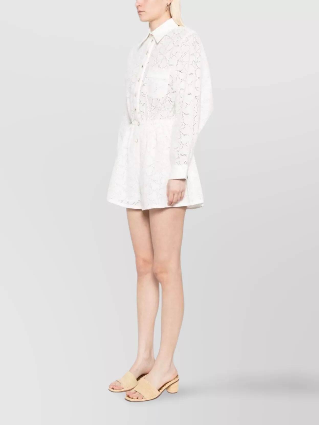 Zimmermann Playsuit Linen Chest Pocket