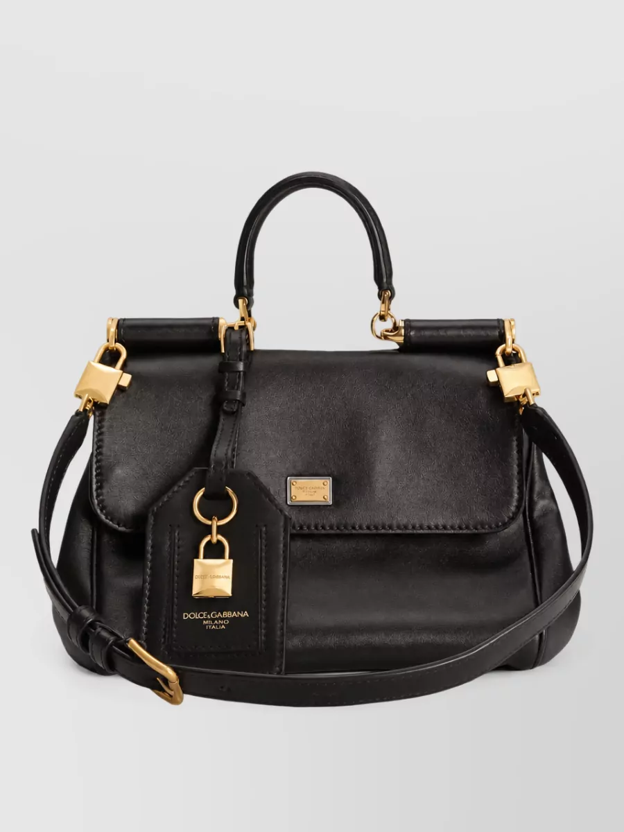Dolce&Gabbana My Sicily Leather Shoulder Bag