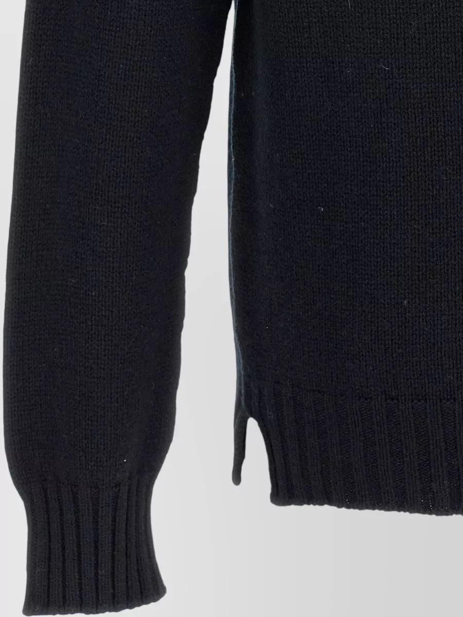 Ma'ry'ya Wool Silk Cashmere Crew-Neck Sweater