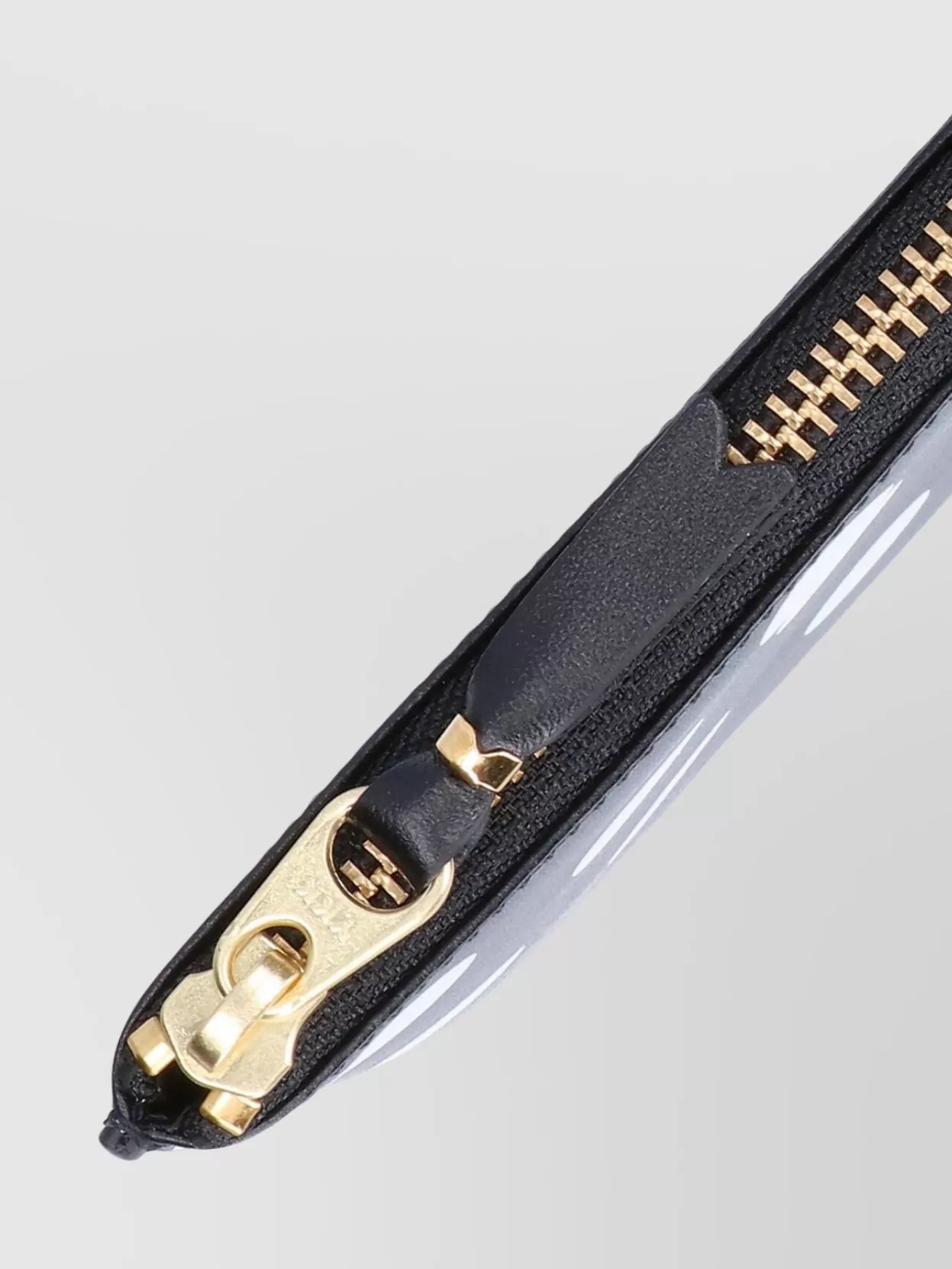Shop Comme Des Garçons Dotted Pattern Leather Accessories In Grey