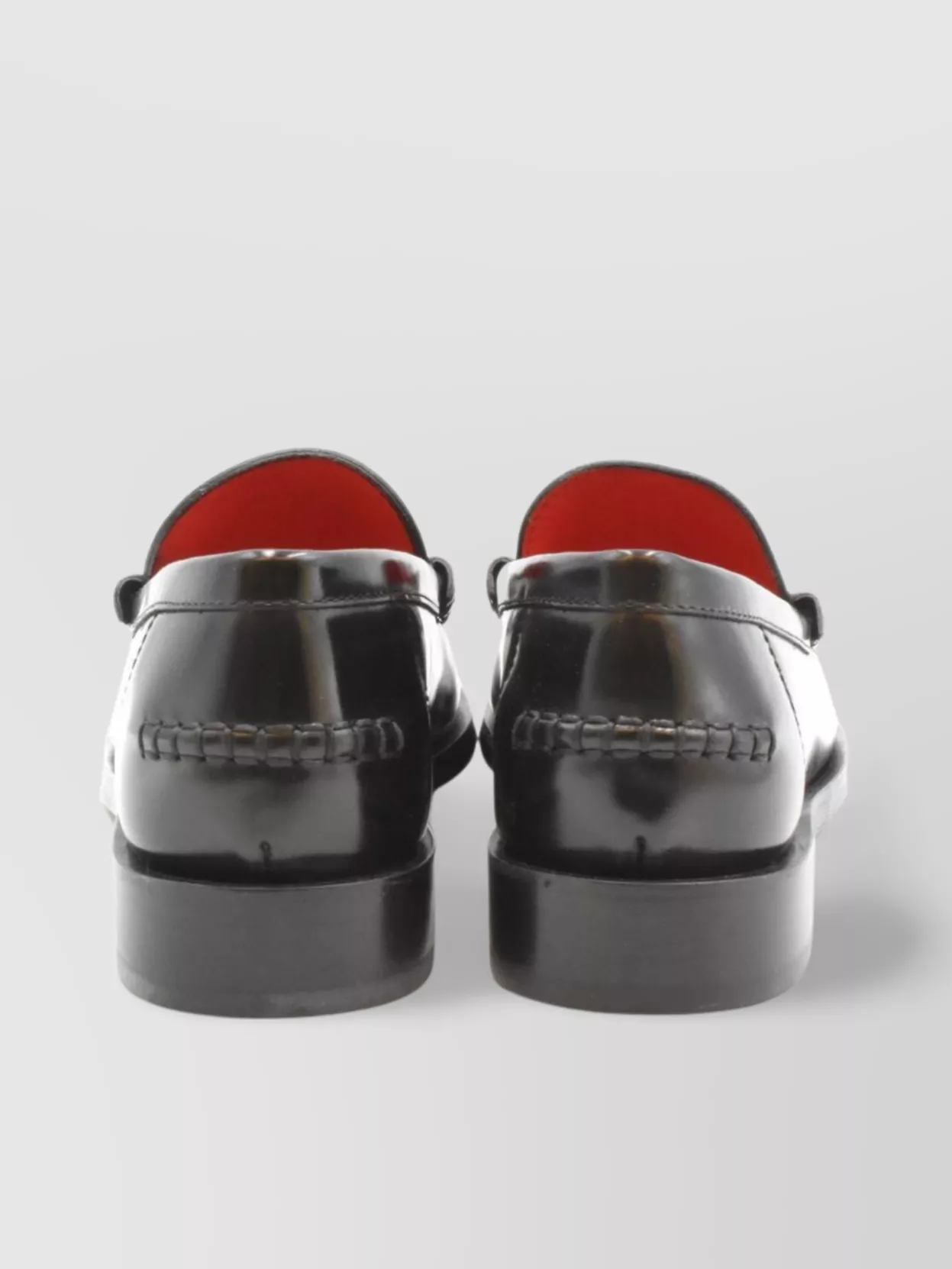Ferragamo Leather Moc Toe Loafers