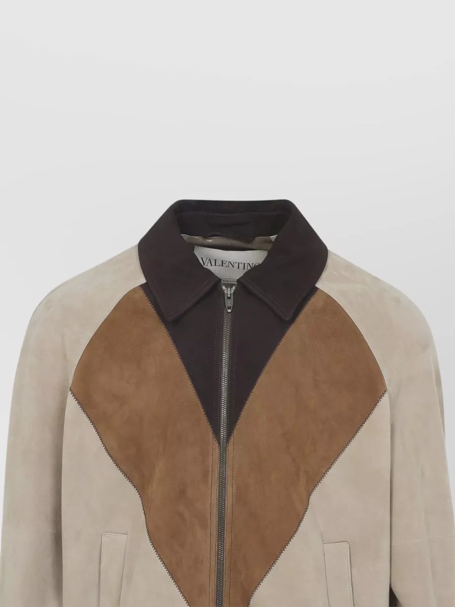 Valentino Suede Bomber Jacket