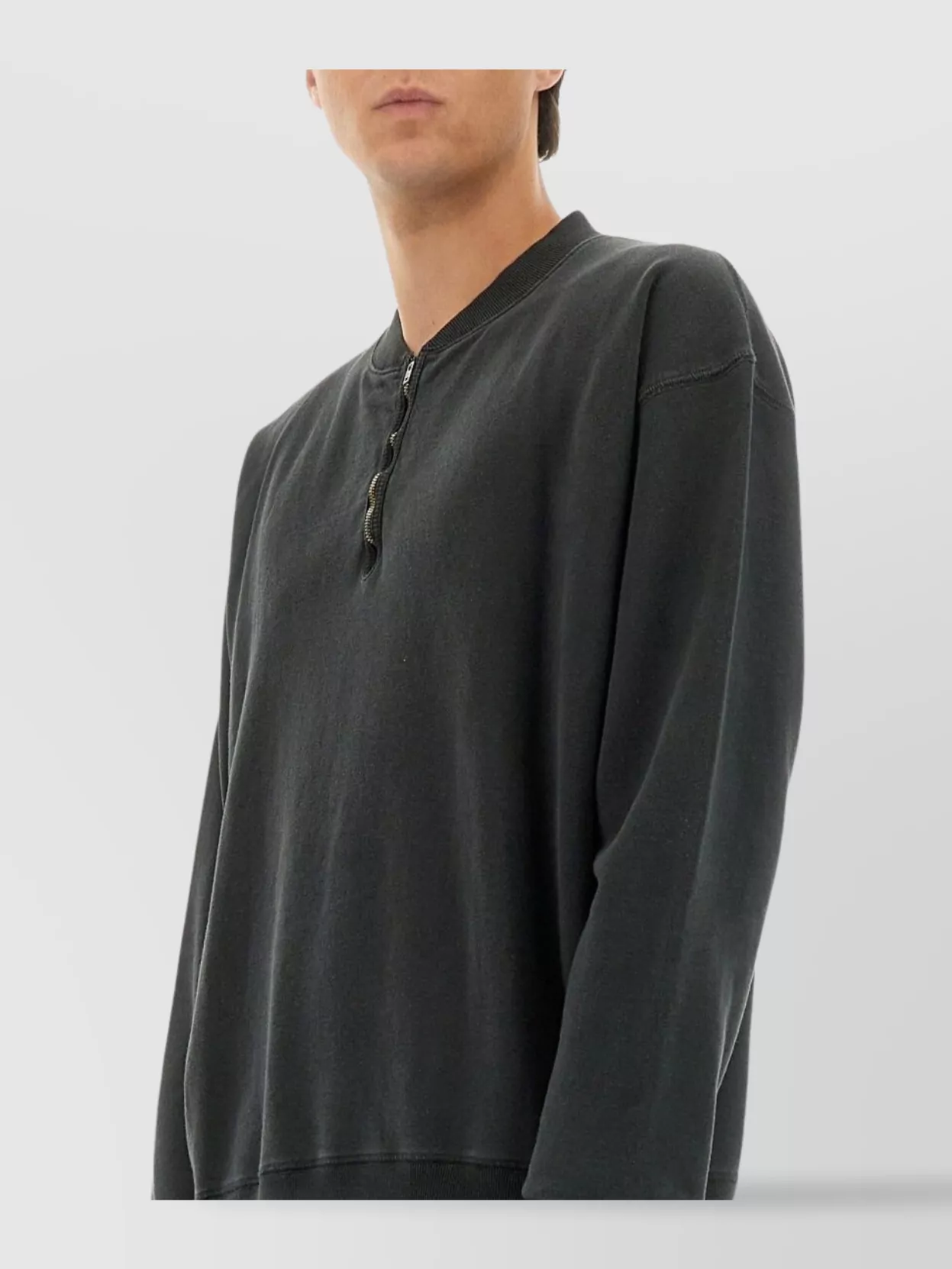 Maison Margiela Crew Neck Long Sleeve Ribbed Sweater