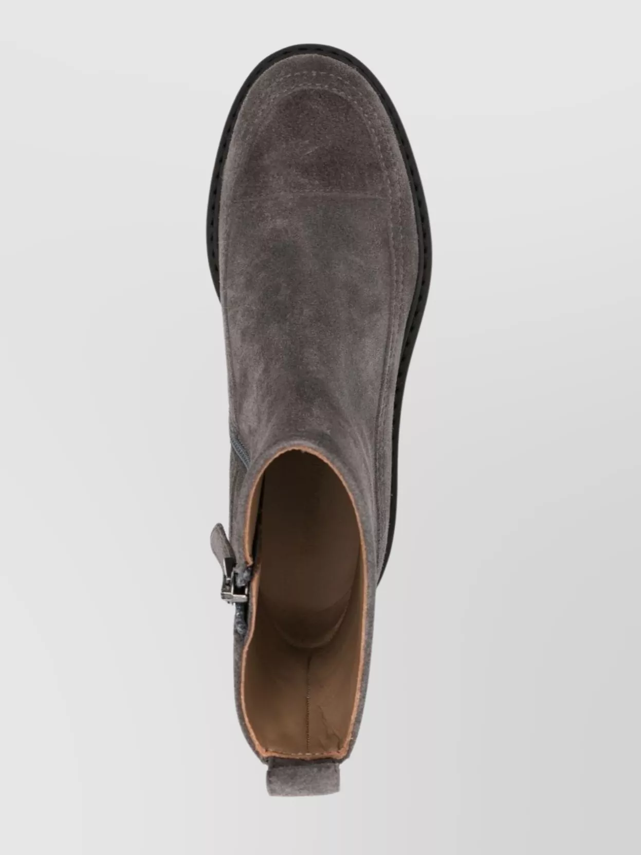 Emporio Armani Chunky Sole Ankle Boots With Suede Finish