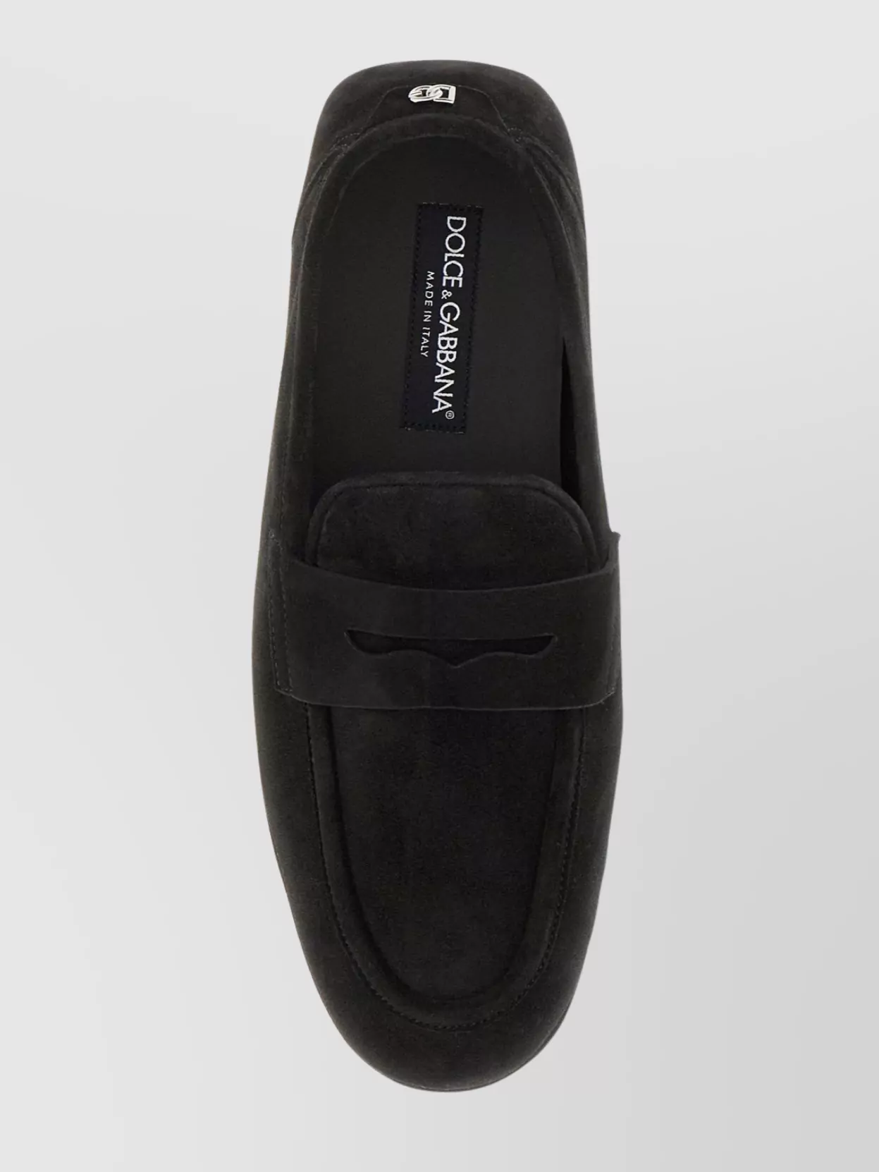 Dolce&Gabbana Loafers Suede Calf Metal Detail Back