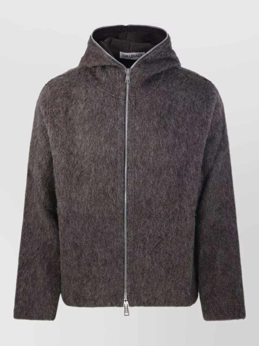 Our Legacy Wool hooded zip jacket
