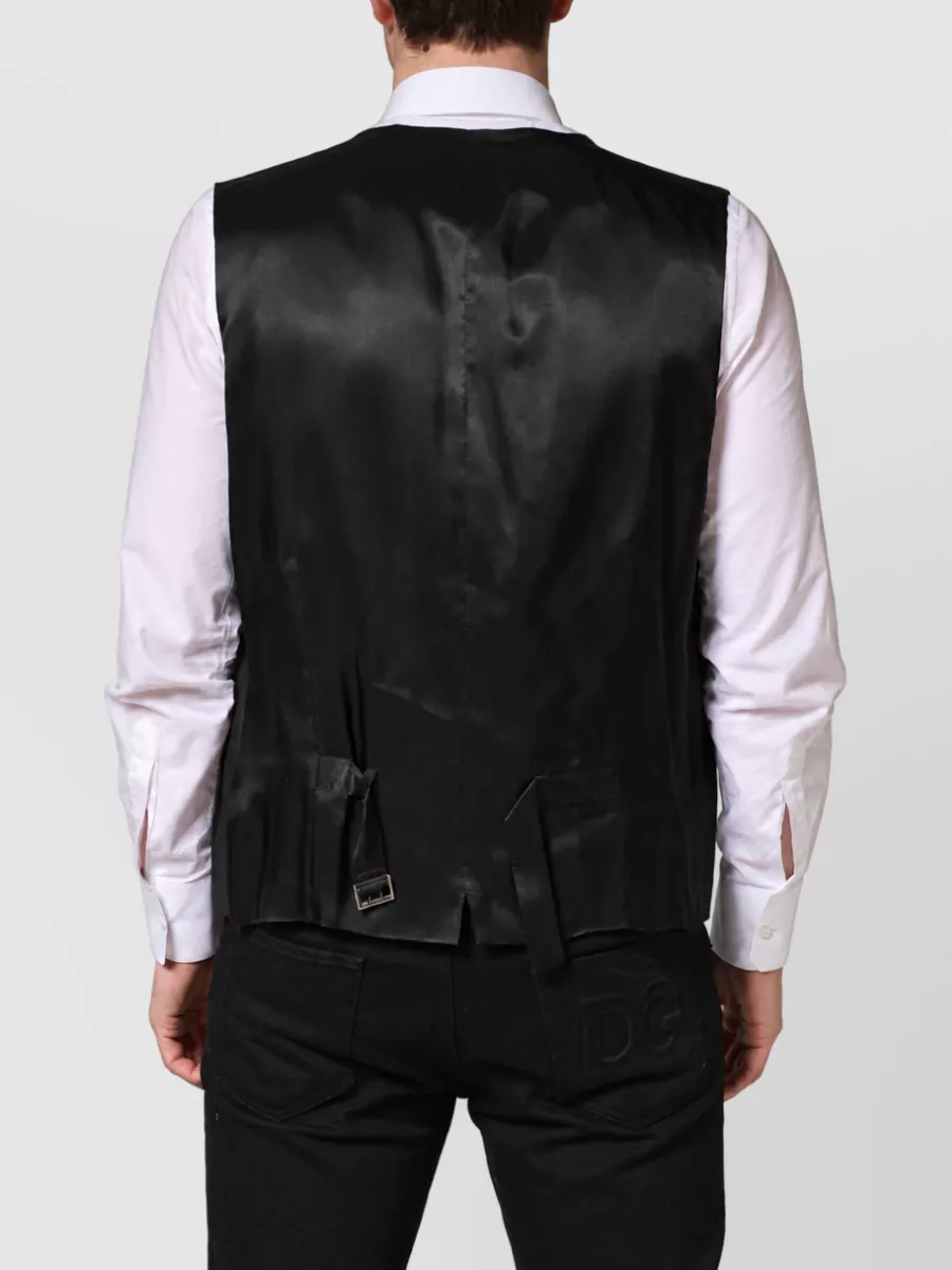 Dolce&Gabbana Virgin Wool Single Breasted Waistcoat