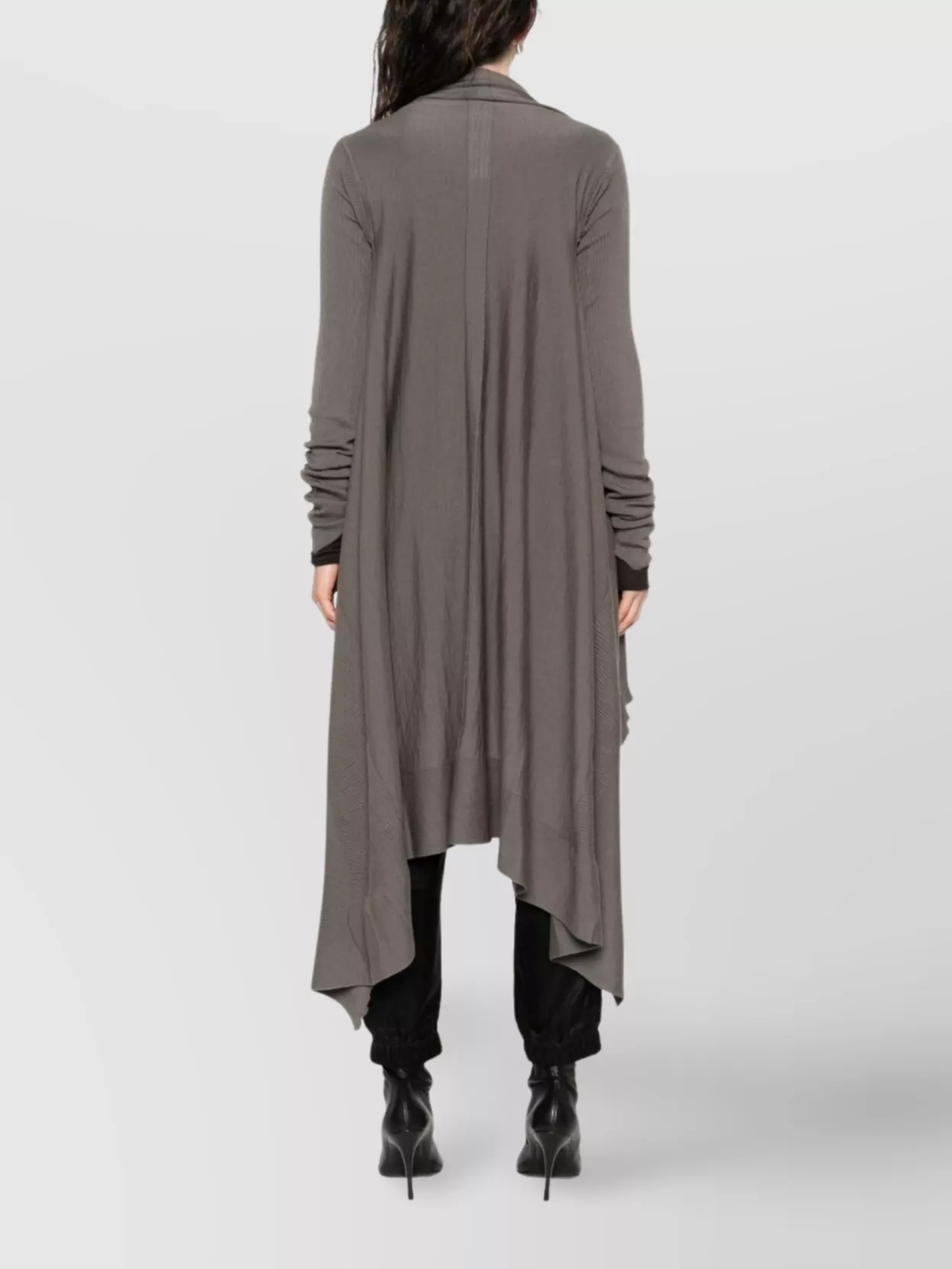 Rick Owens Draped Knitwear Asymmetric Hem