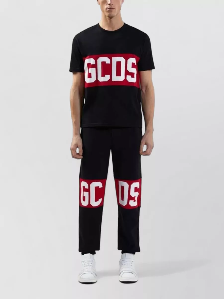 Gcds Logo Band Short-Sleeve Cotton T-Shirt