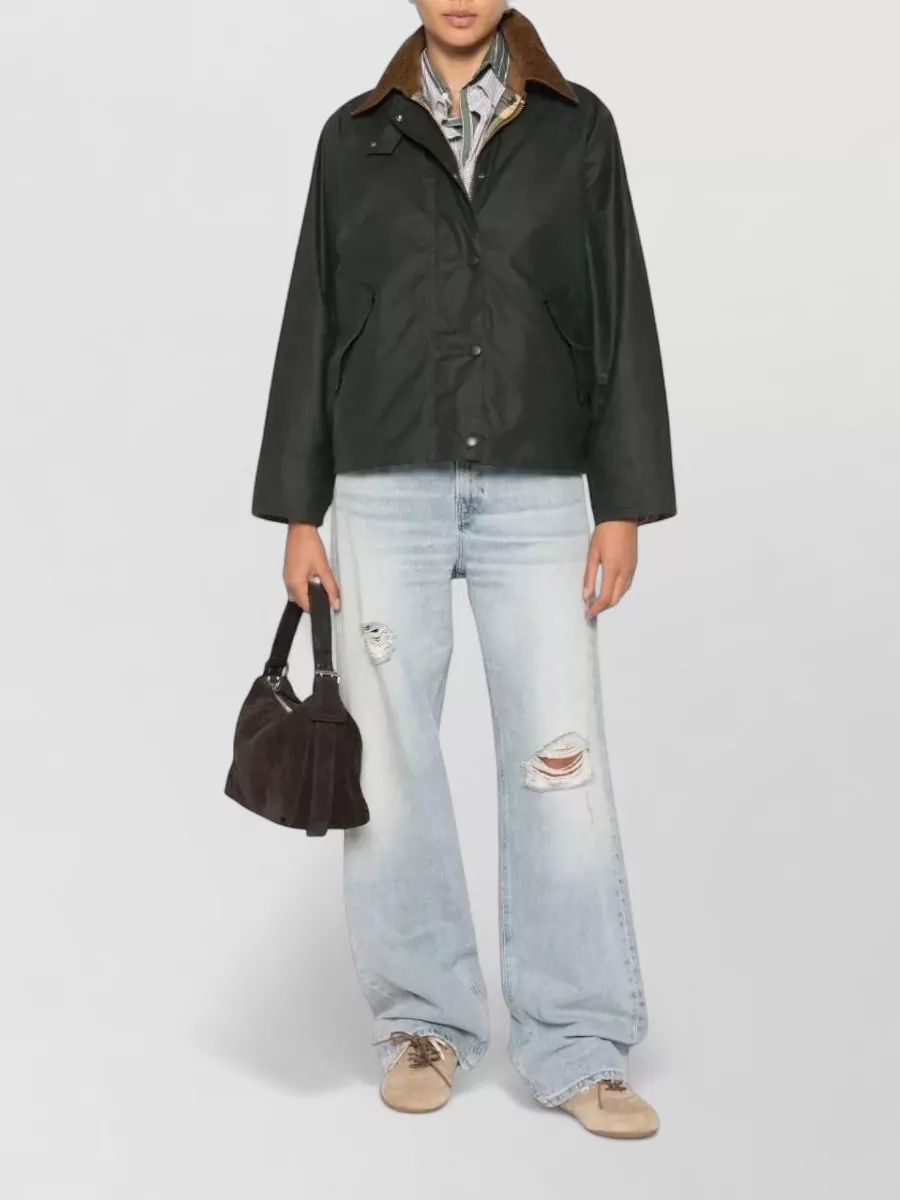 Haikure denim distressed wide-leg jeans