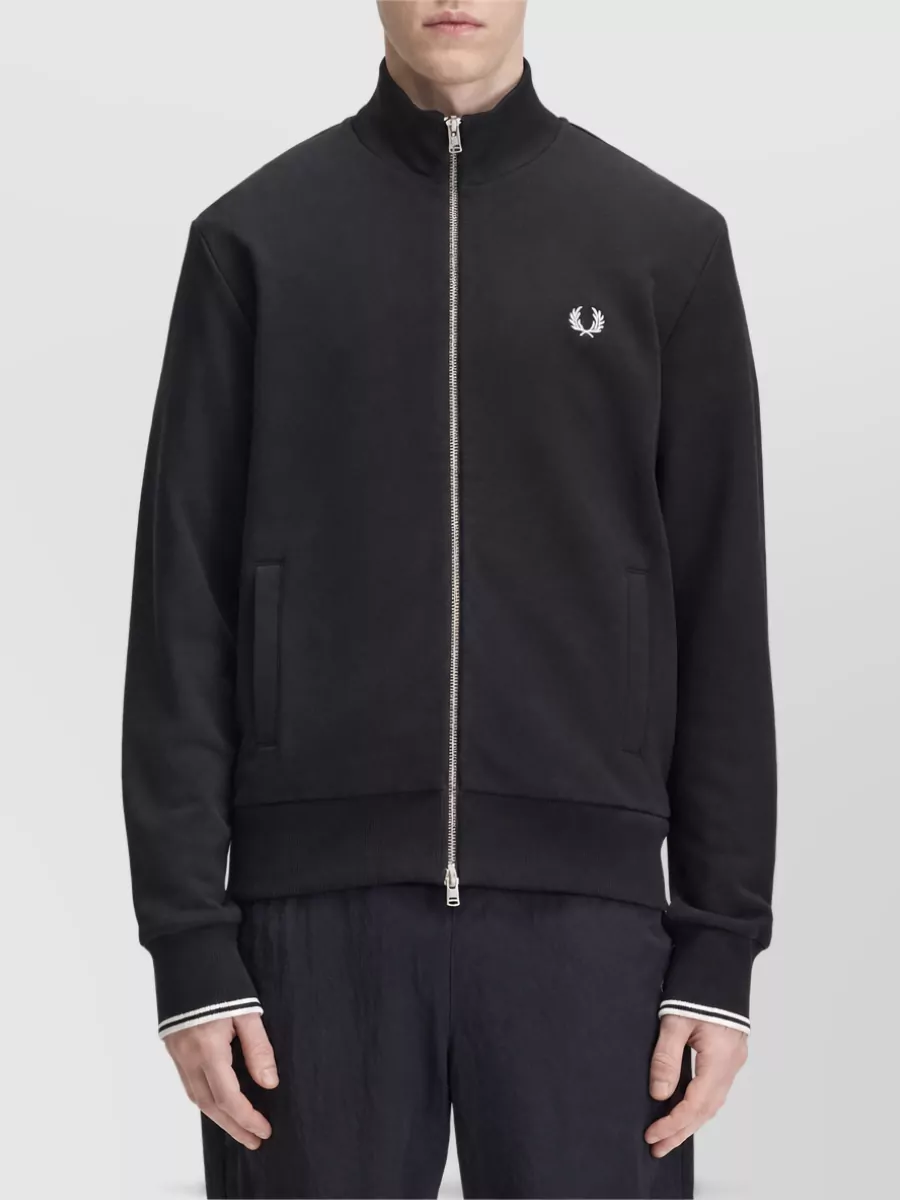 Fred Perry Cotton Zip Hoodie