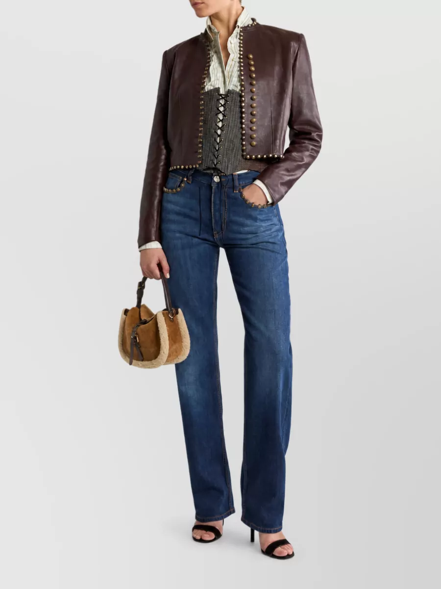 Etro Checked Cotton Long-Sleeve Shirt