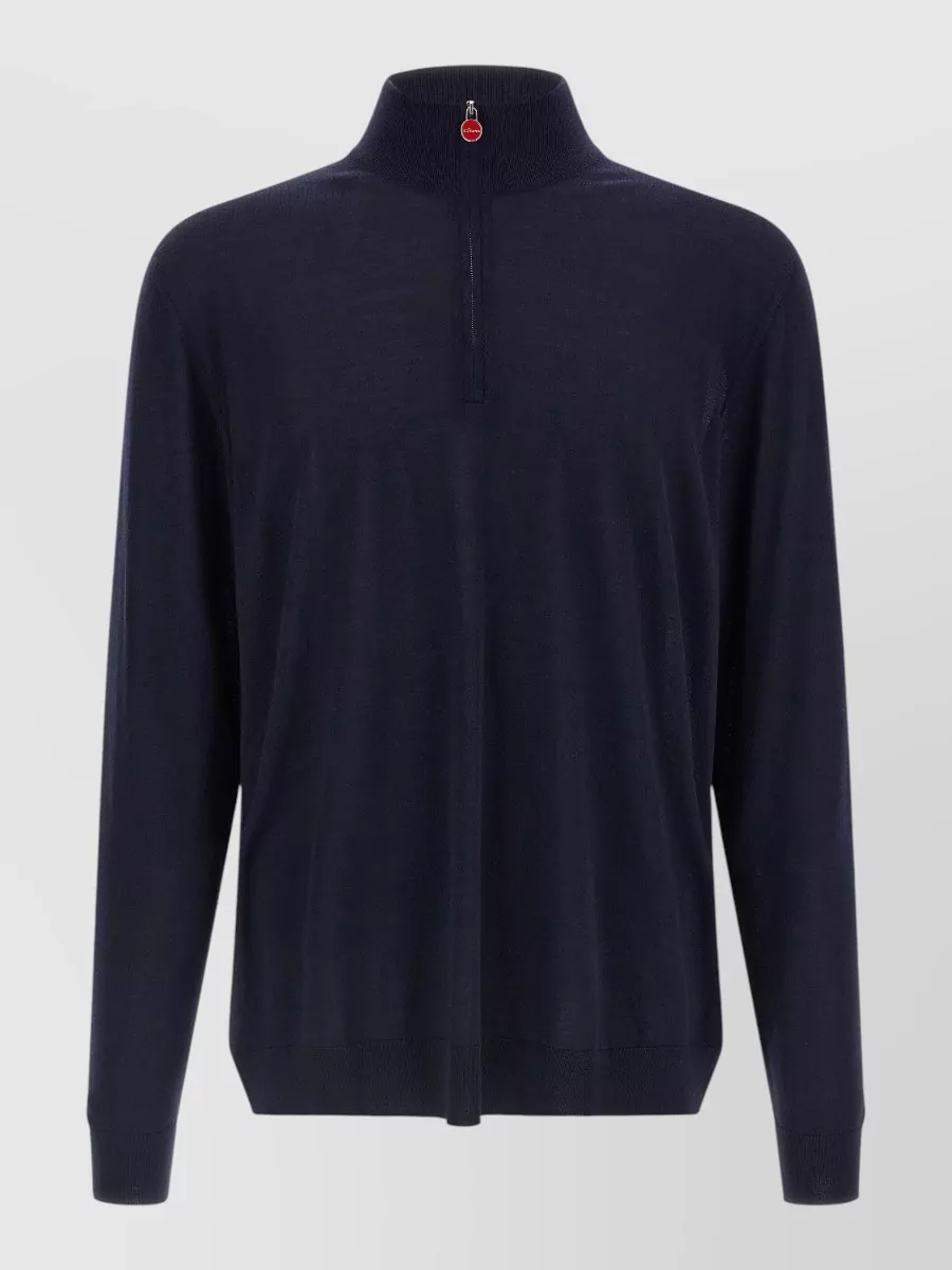 Kiton wool half-zip sweater