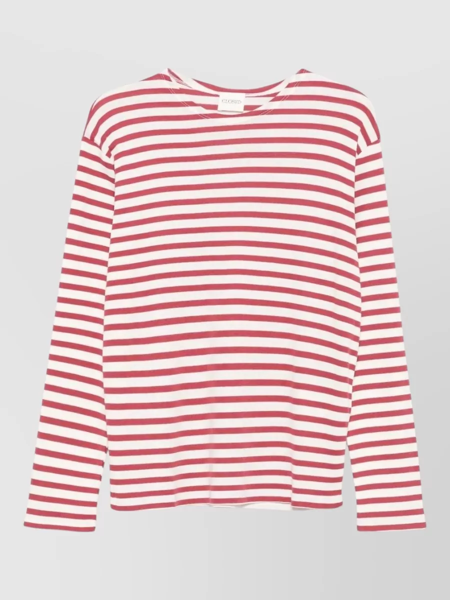 Closed Striped Long-Sleeve Relaxed-Fit T-Shirt