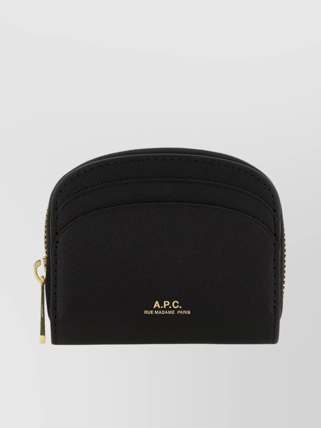 Shop Apc Compact Leather Wallet With Front Card Slots