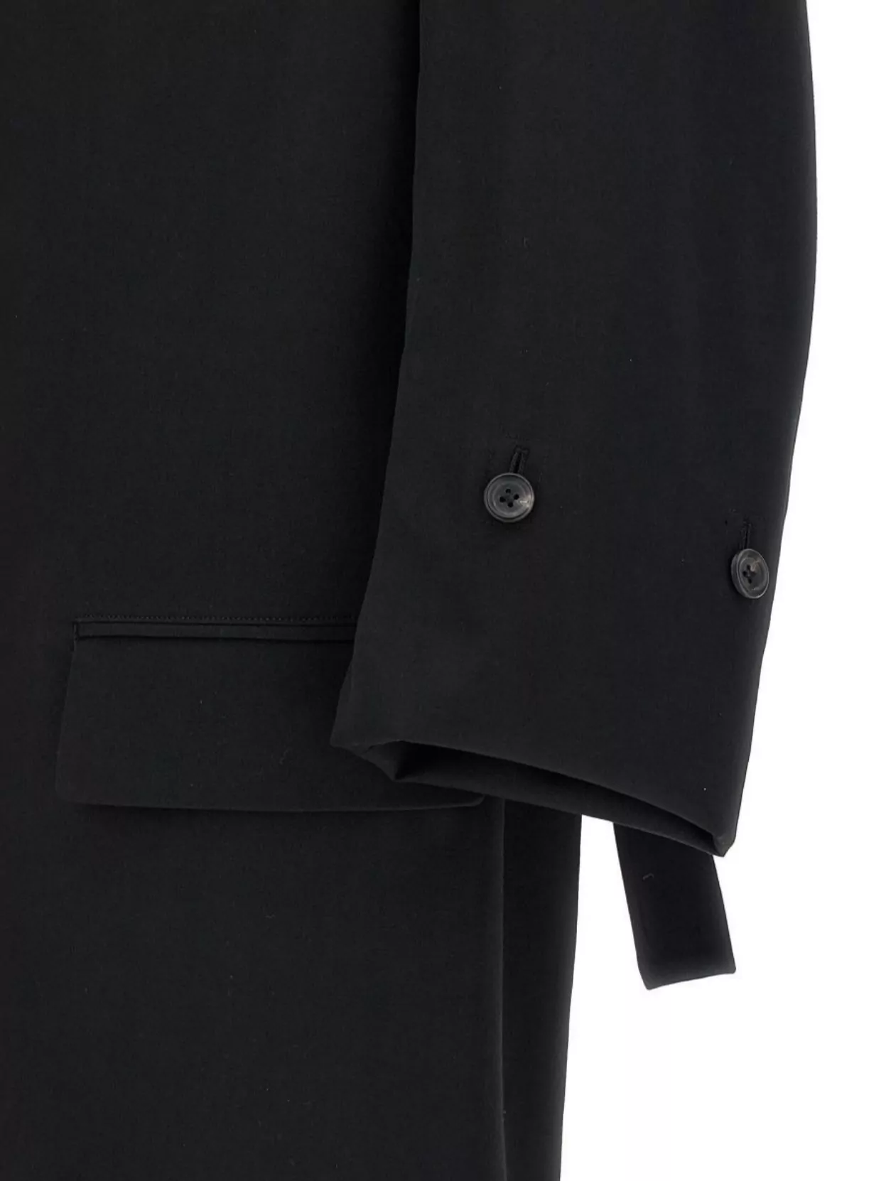 Yohji Yamamoto Single-breasted Blazer With Back Opening