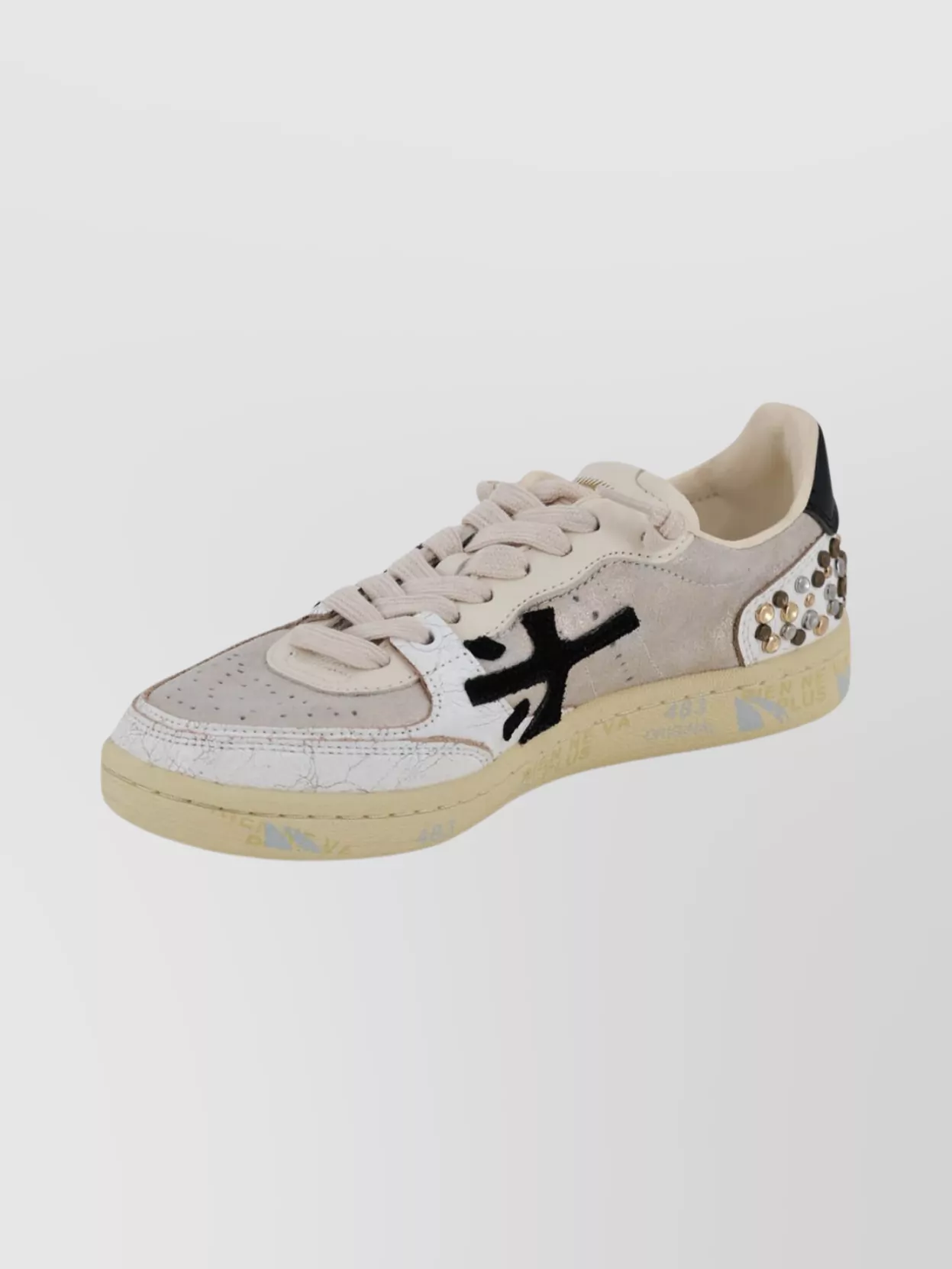 Premiata Studded Retro Lace-Up Footwear