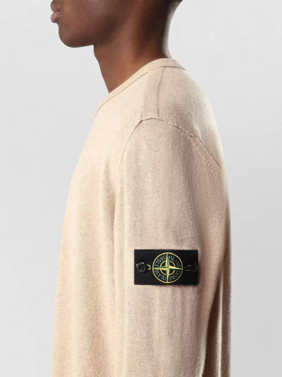 Stone Island Virgin Wool Fine-Knit Sweater
