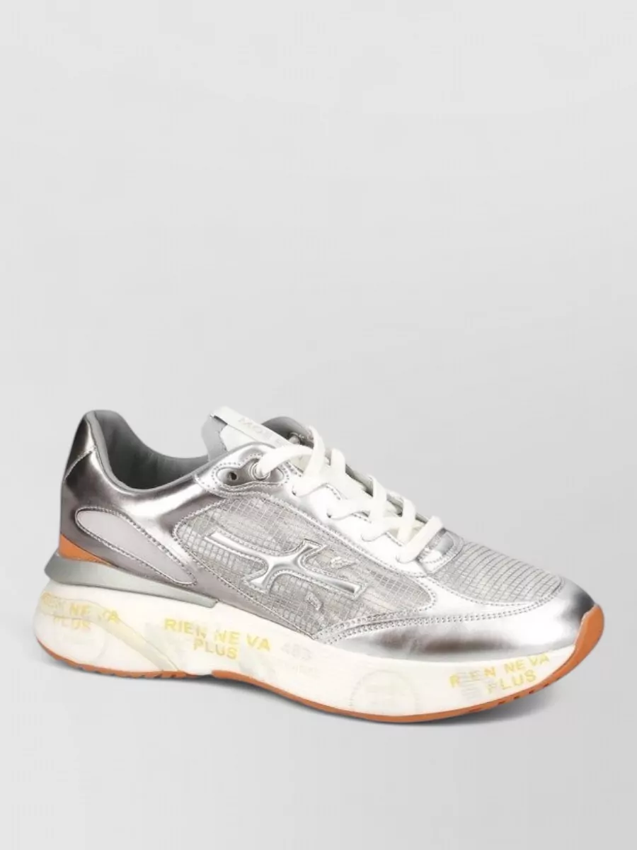 Premiata Leather Low-Top Sneakers