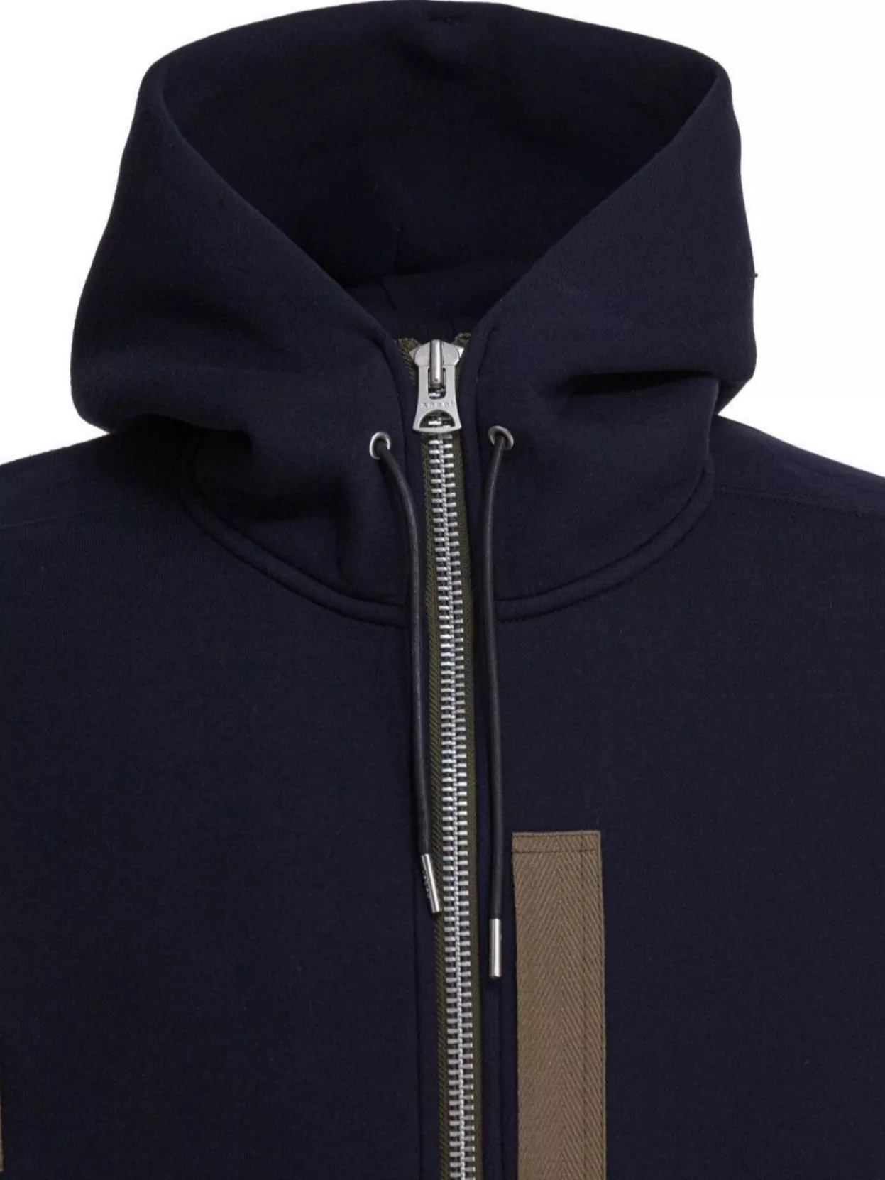 Sacai Hooded Knitwear With Ribbed Hem