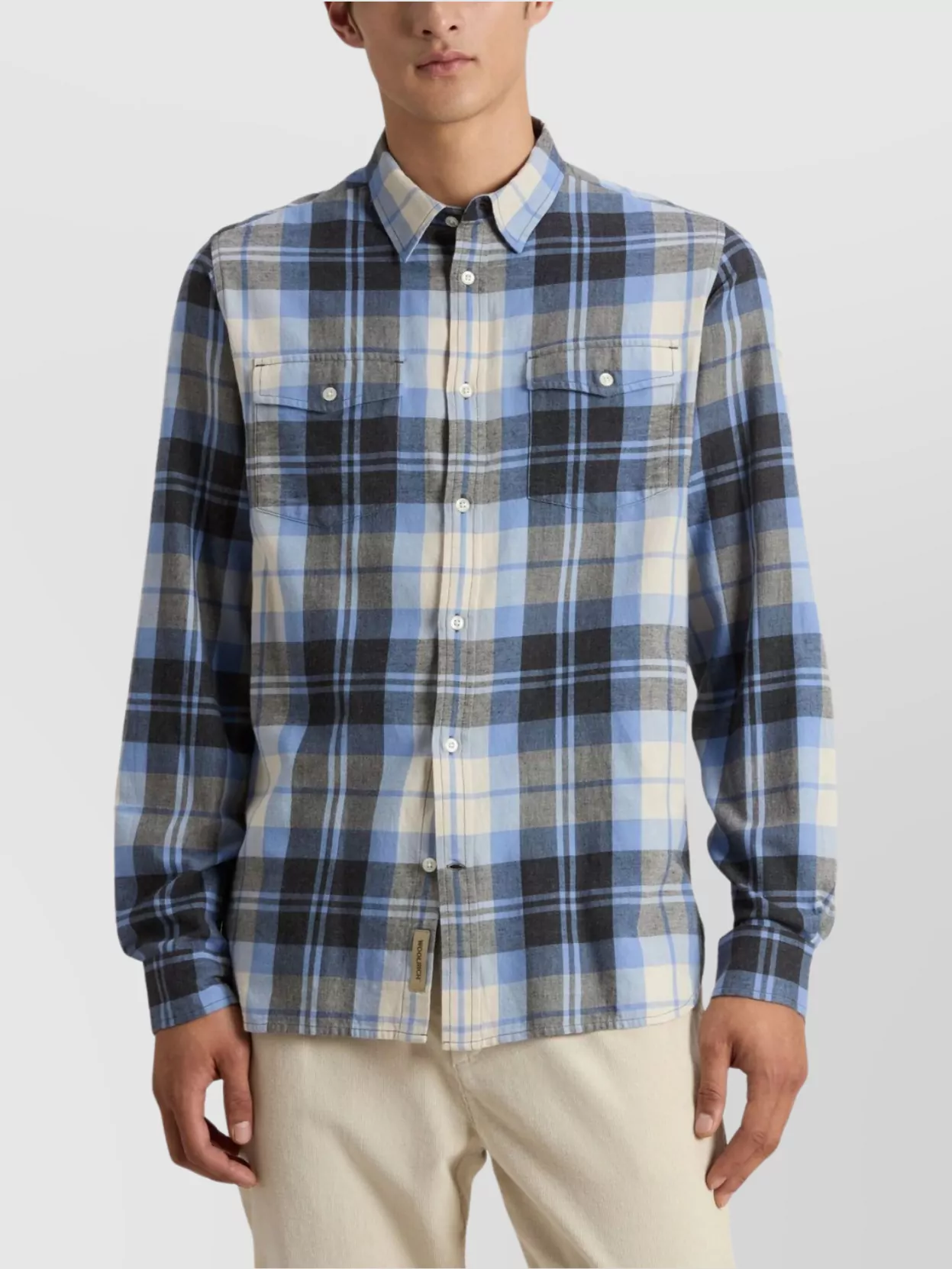 Woolrich Flannel Shirt With Long Sleeves And Pockets