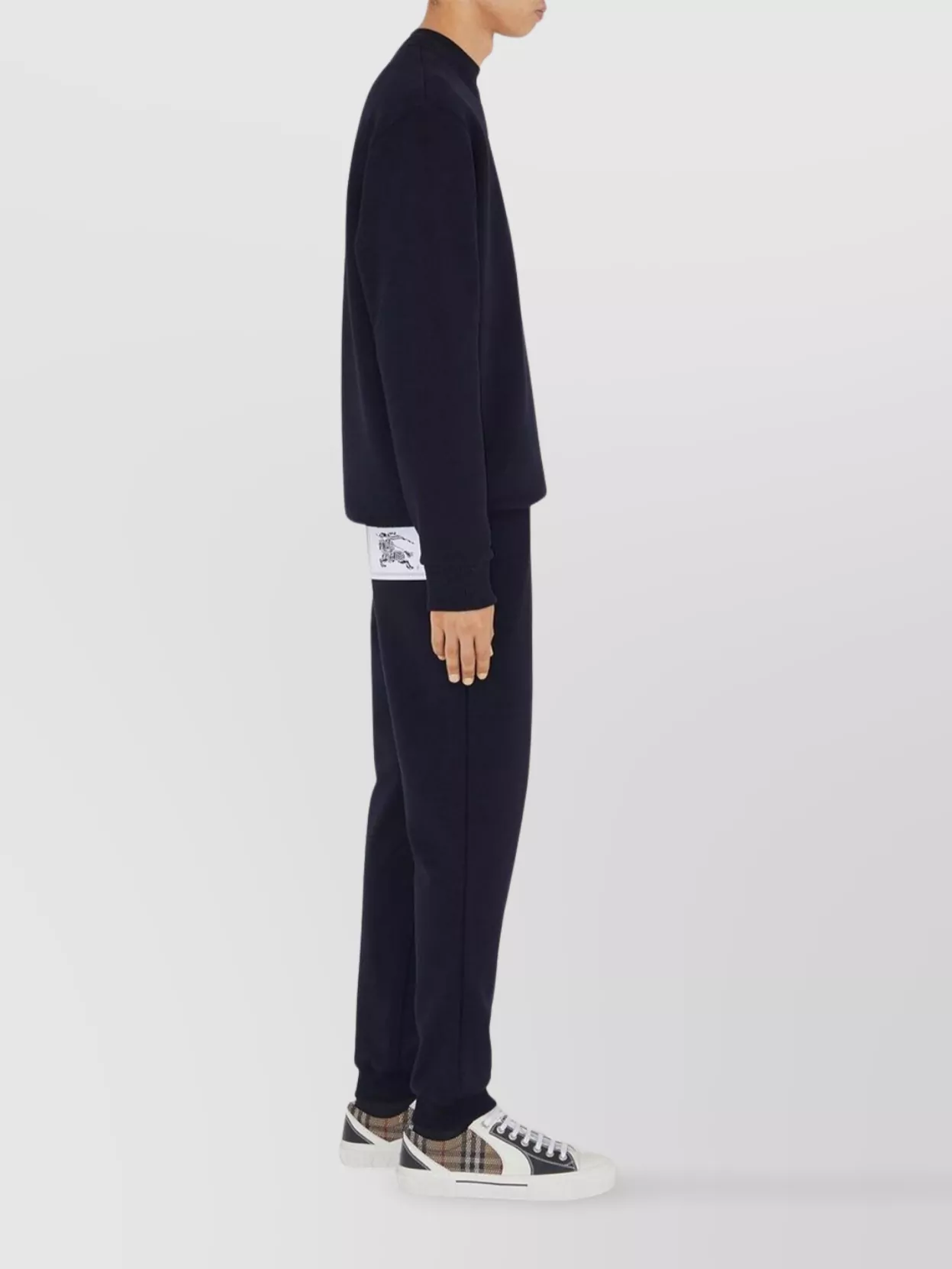 Burberry Elastic Waistband Ribbed Cuffs Trousers