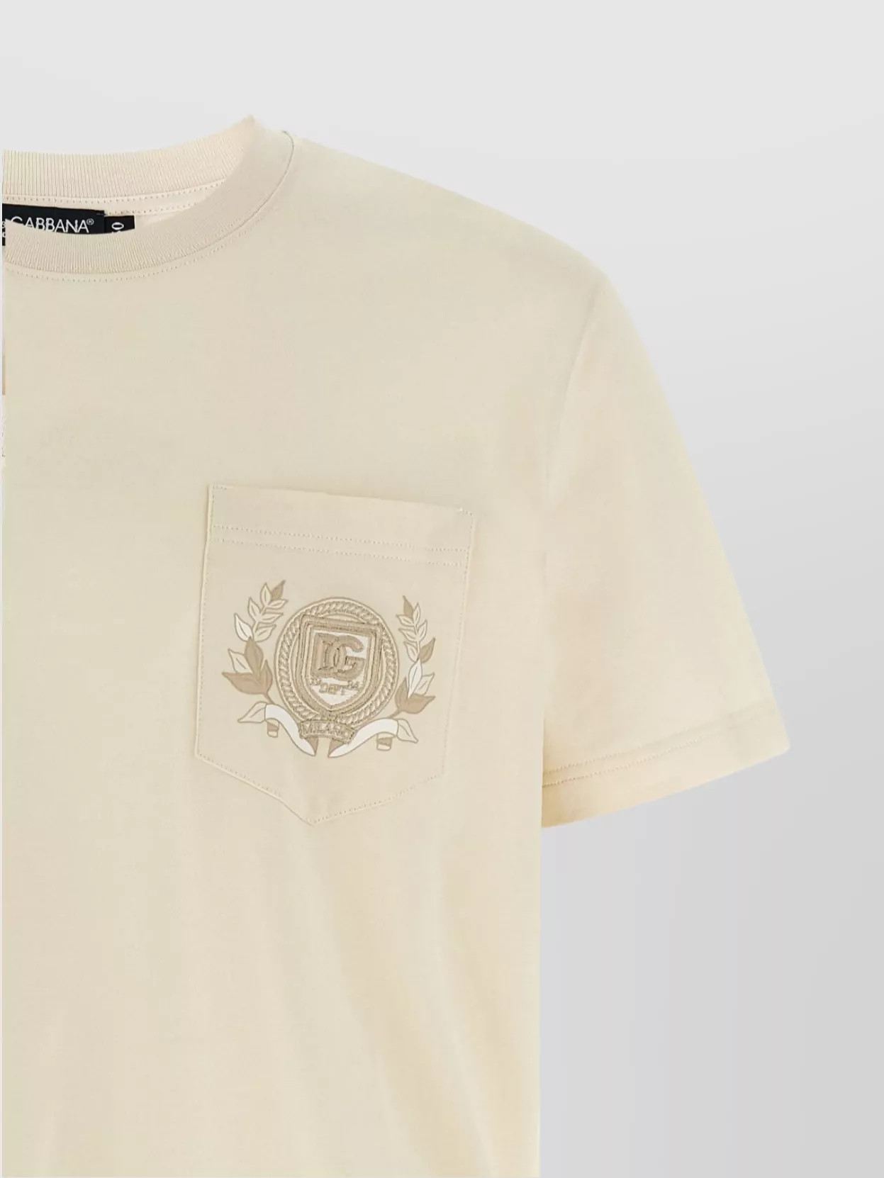 Dolce&Gabbana Embroidered Pocket T-Shirt With Short Sleeves