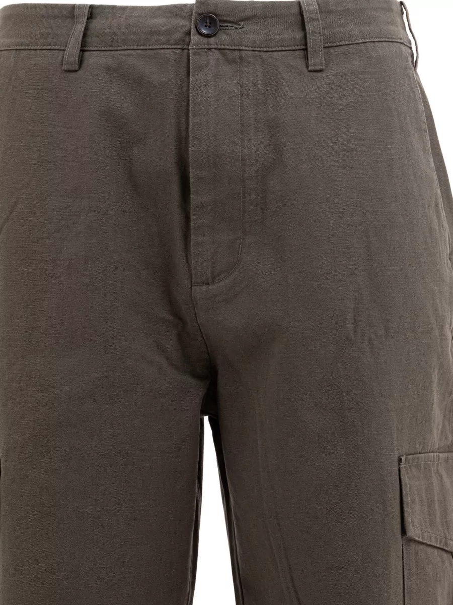 Vince Cotton Linen Cargo Trousers