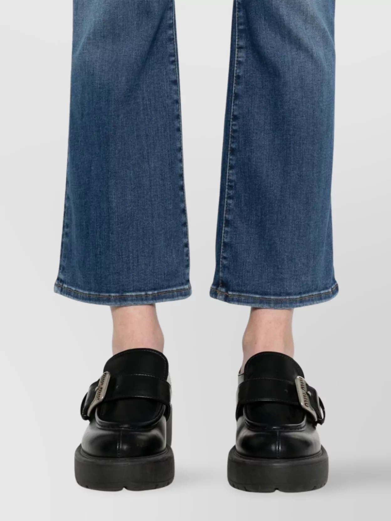 FRAME HIGH-WAISTED ORGANIC COTTON BOOTCUT JEANS