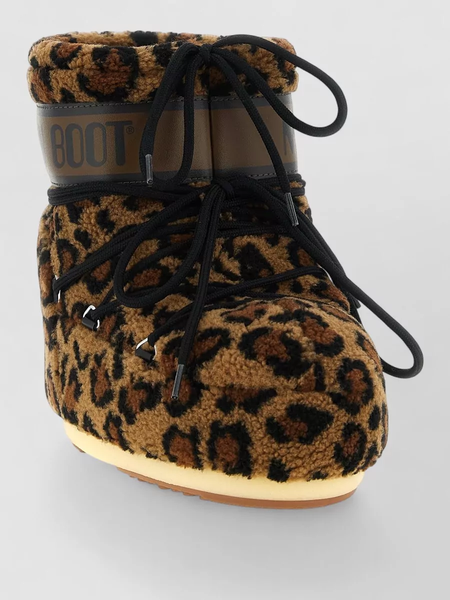 Moon Boot animal-print ankle boots