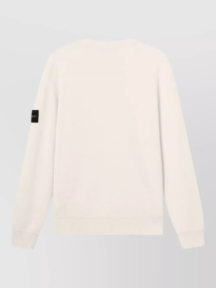 Stone Island Virgin Wool Ribbed Loose-Fit Sweater