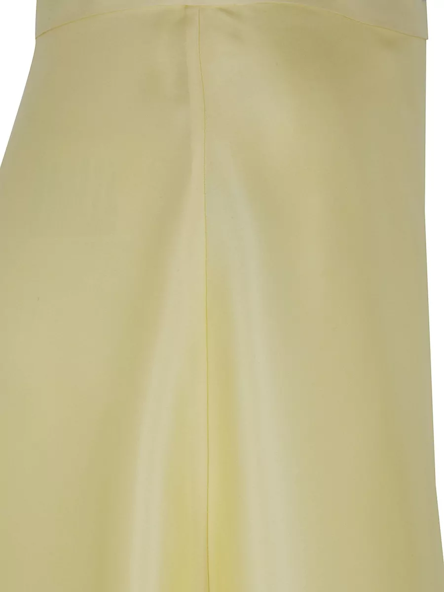 Alberta Ferretti Organza Round Midi Skirt High Waist