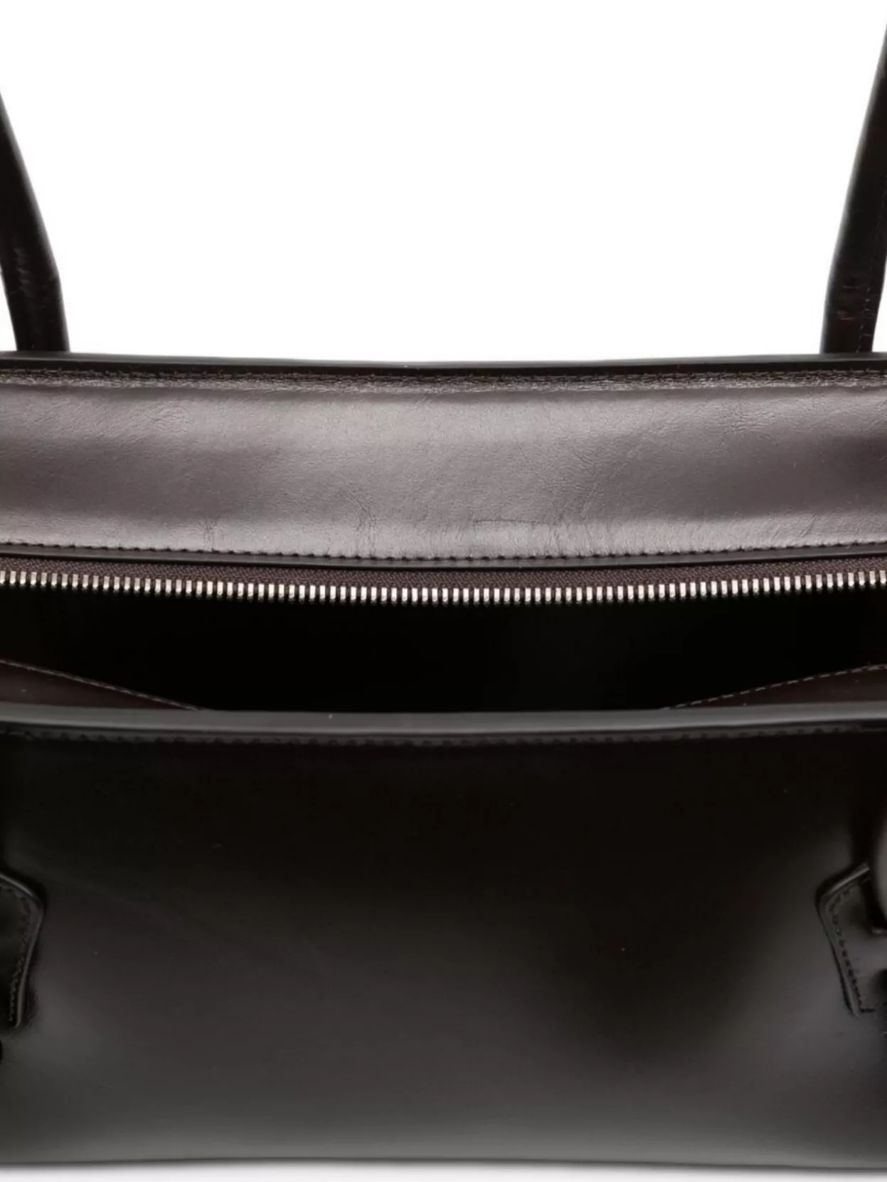 Hereu Calf Leather Shoulder Bag With Knotted Handles