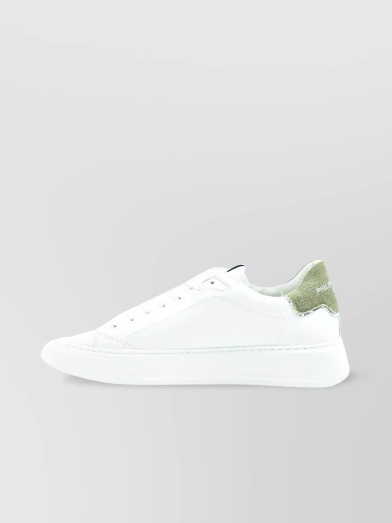 Philippe Model Sneakers Heel Tab Flat Sole In Silver