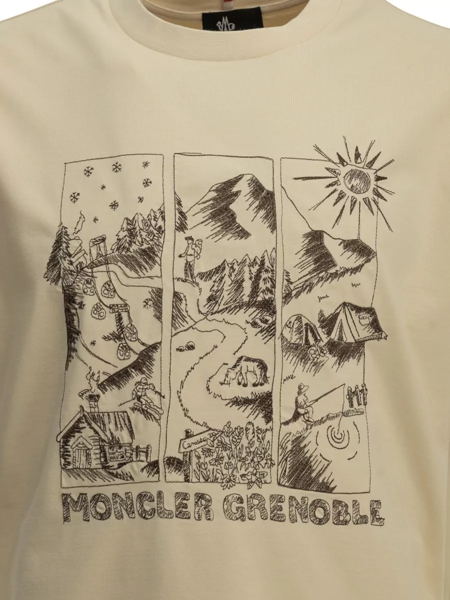 Moncler Grenoble Cotton Crew-Neck T-Shirt